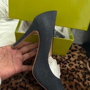 Gianni Bini Black Stiletto Heels Classic Pumps NIB Indigo Blue